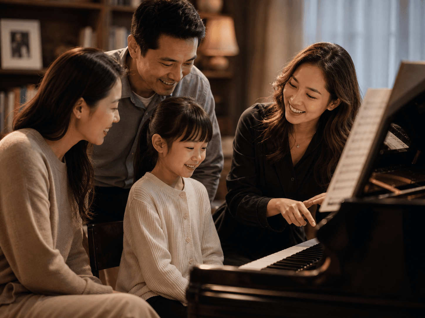A warm Claviera stage and parent community moment